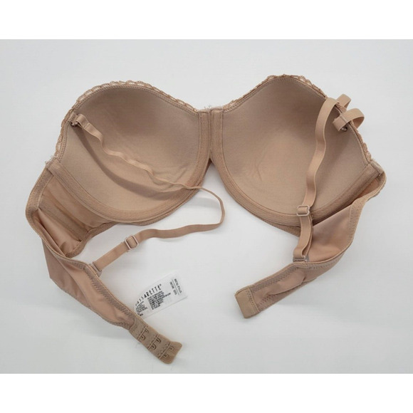 Vassarette Tan Lightly Lined Convertible Demi Adjustable Underwire Bra Size 36C - Picture 6 of 9